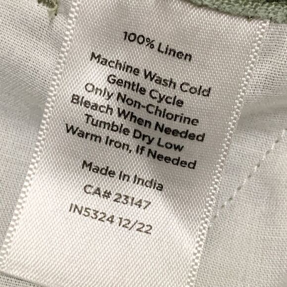 Womens Talbots 100% Linen Cargo Lightweight Capri Crop Drawstring Pants - Picture 7 of 8